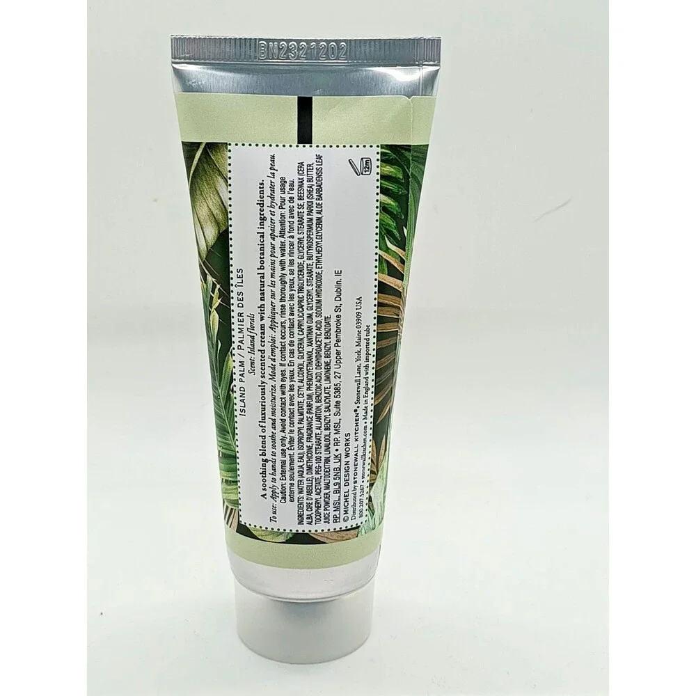 Michel Design Works Island Palm Tropical Scent Hand Cream 2.5 Ounce Tube